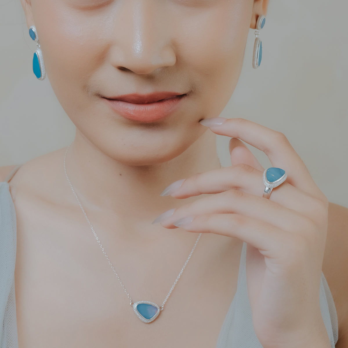 Kalung Koleksi Opal Perak 925