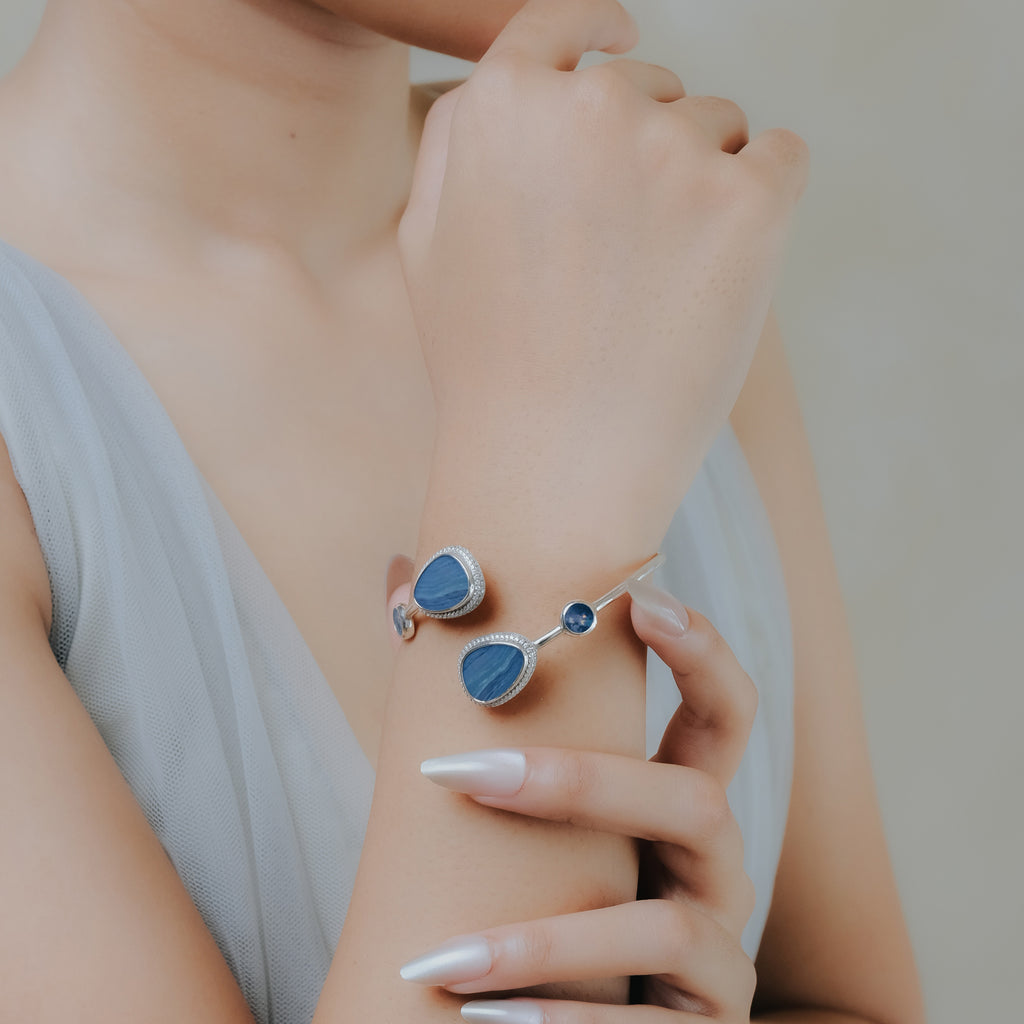 Gelang Bangle Koleksi Opal Perak 925