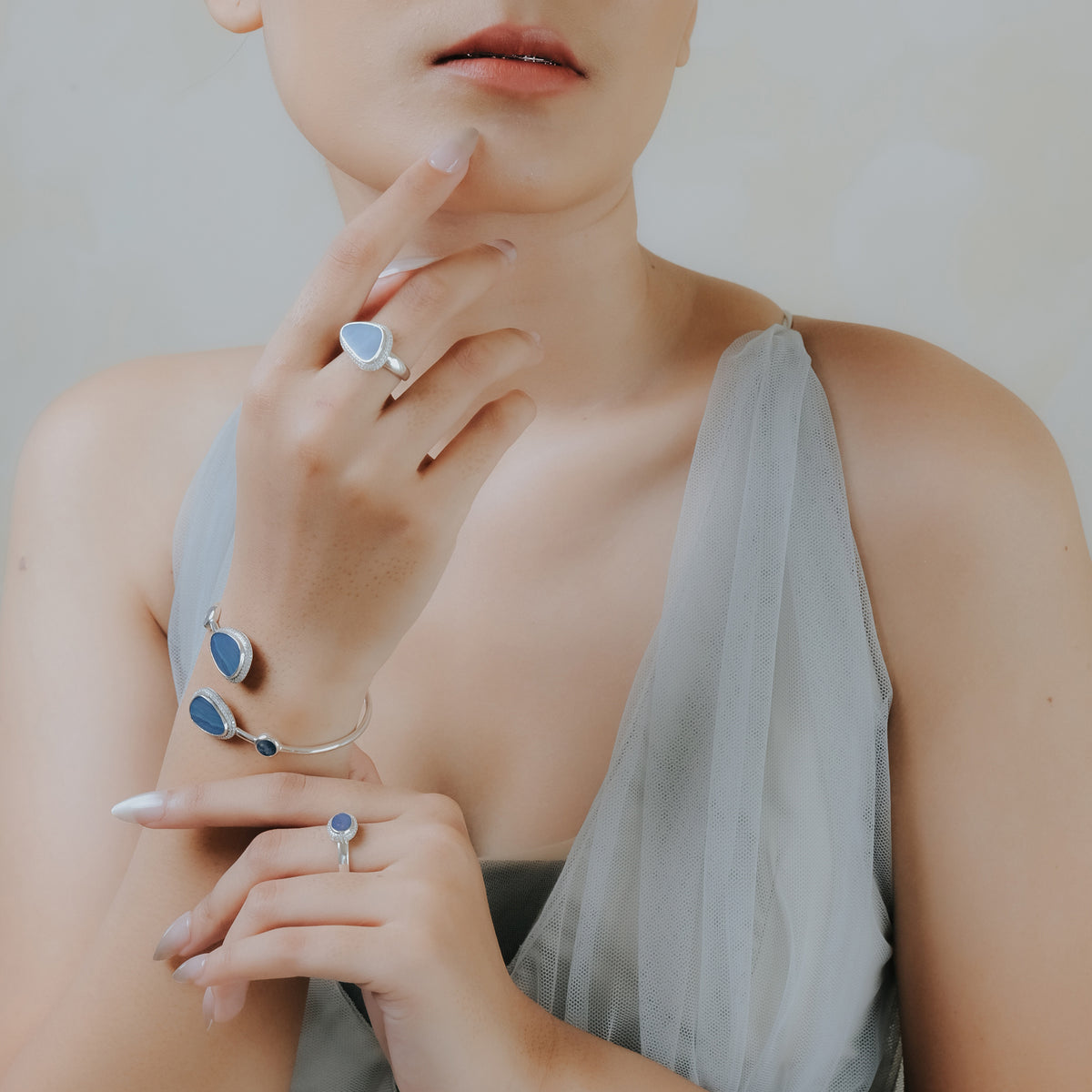 Cincin 1 Small Koleksi Opal Perak 925
