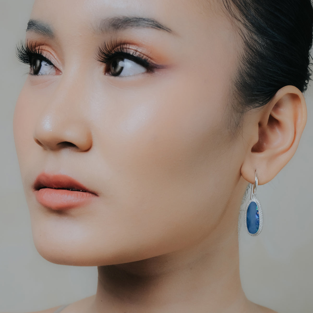 Anting Hook Koleksi Opal Perak 925