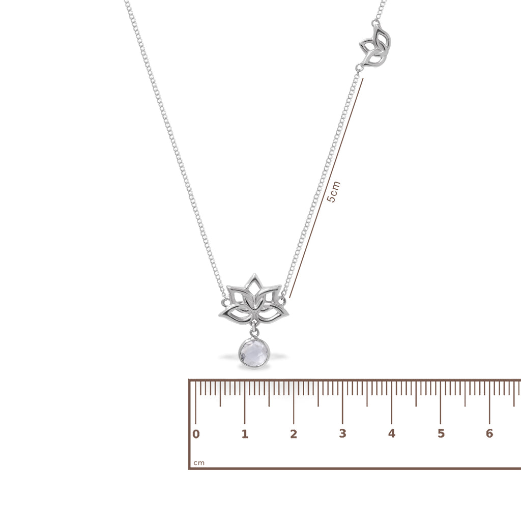 Kalung Perak 925 Koleksi Water Lily Sterling Silver