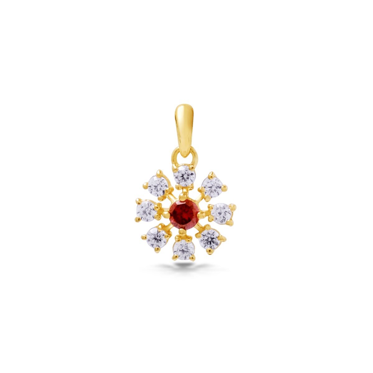 Coreopsis Collection Sterling Silver 925 Gold Plated Pendant