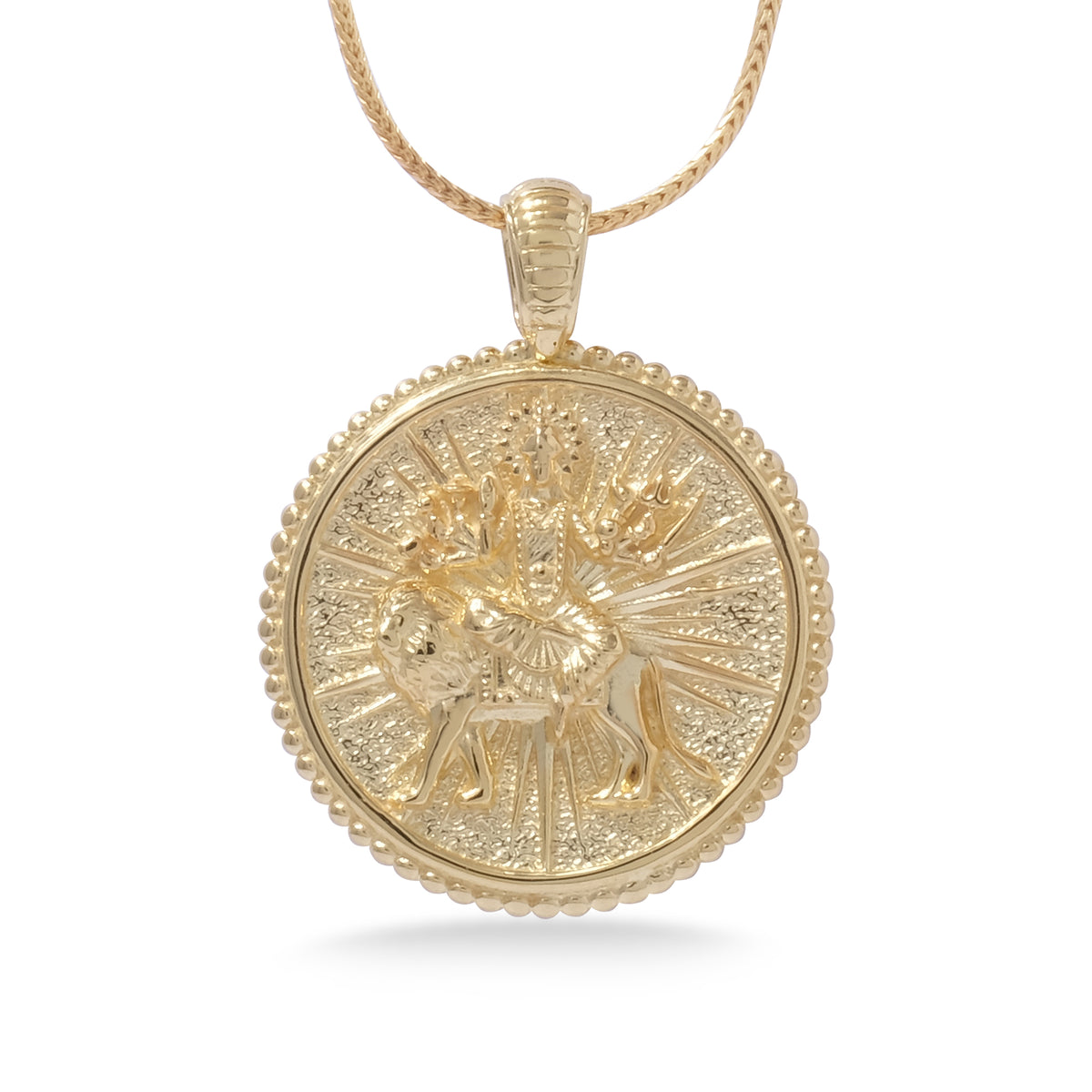 Durga Silver Pendant Goddess Amulet Sterling Silver Collection