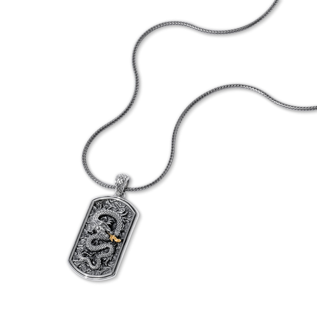 Pendant Perak Kotak Koleksi Dragon Sterling Silver