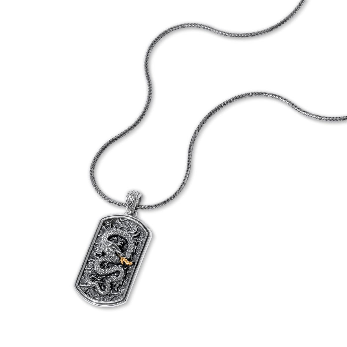 Pendant Perak Kotak Koleksi Dragon Sterling Silver