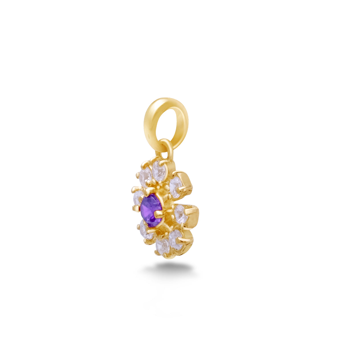 Coreopsis Collection Sterling Silver 925 Gold Plated Pendant