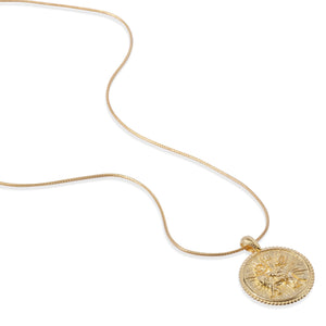 Pendant Perak Durga Koleksi Goddess Amulet Gold Plated