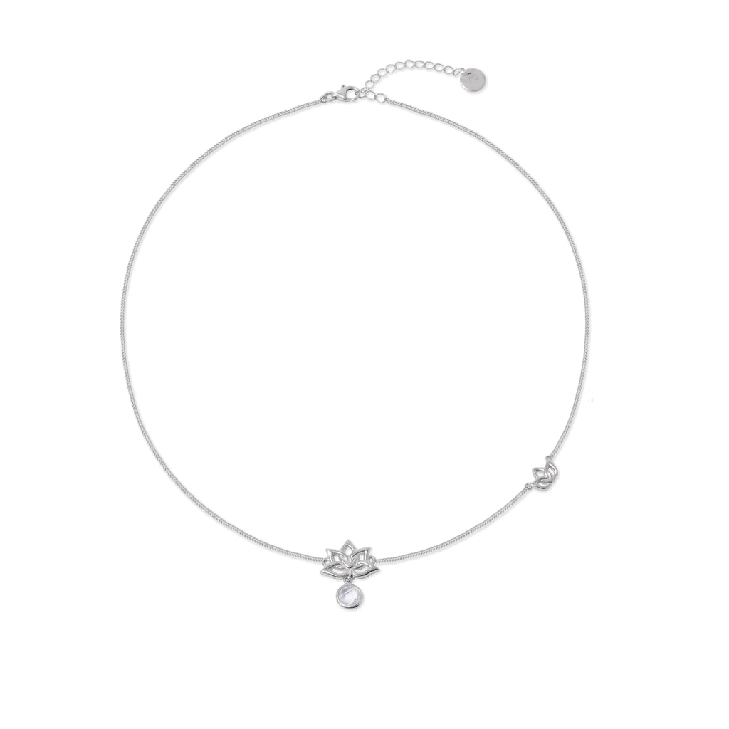 Kalung Perak 925 Koleksi Water Lily Sterling Silver