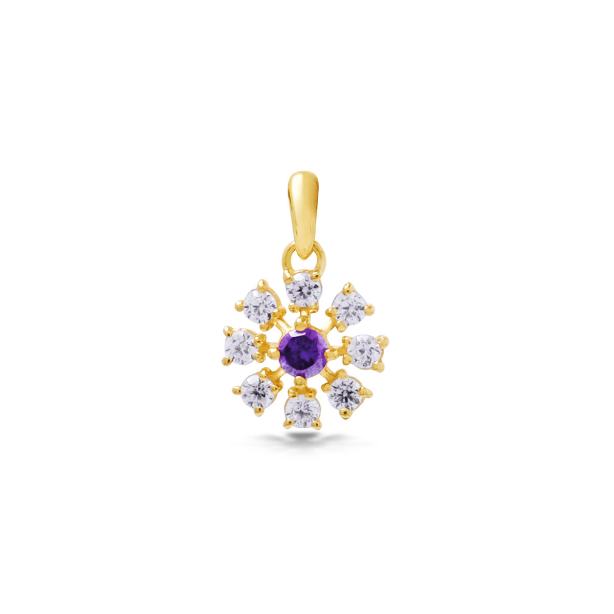 Coreopsis Collection Sterling Silver 925 Gold Plated Pendant