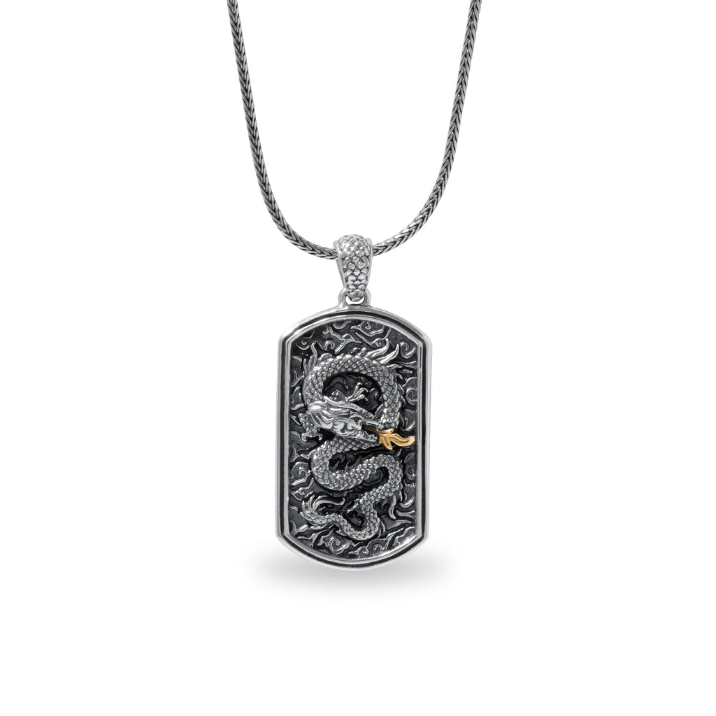 Pendant Perak Kotak Koleksi Dragon Sterling Silver