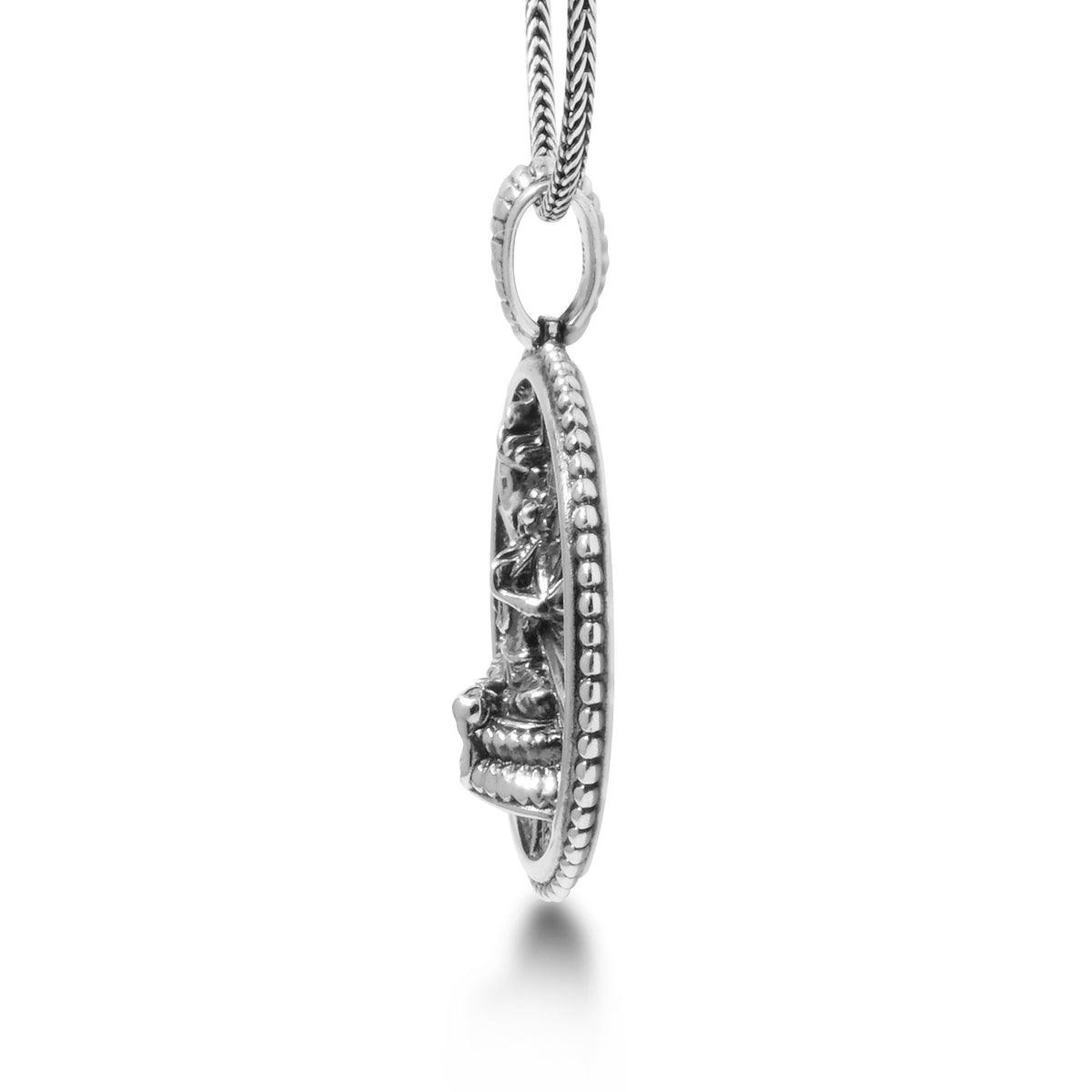 Durga Silver Pendant Goddess Amulet Sterling Silver Collection