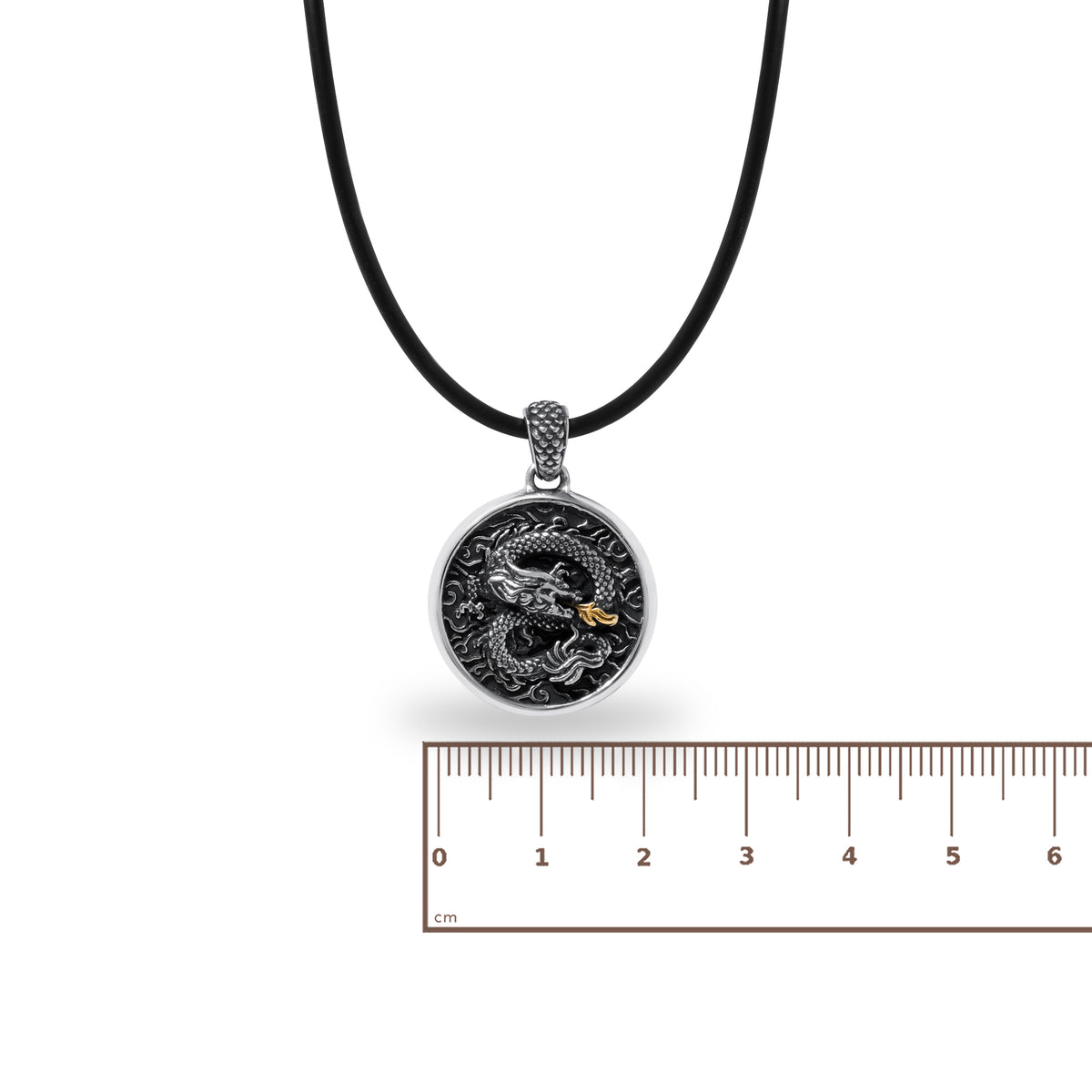 Pendant Perak Bulat Koleksi Dragon Sterling Silver