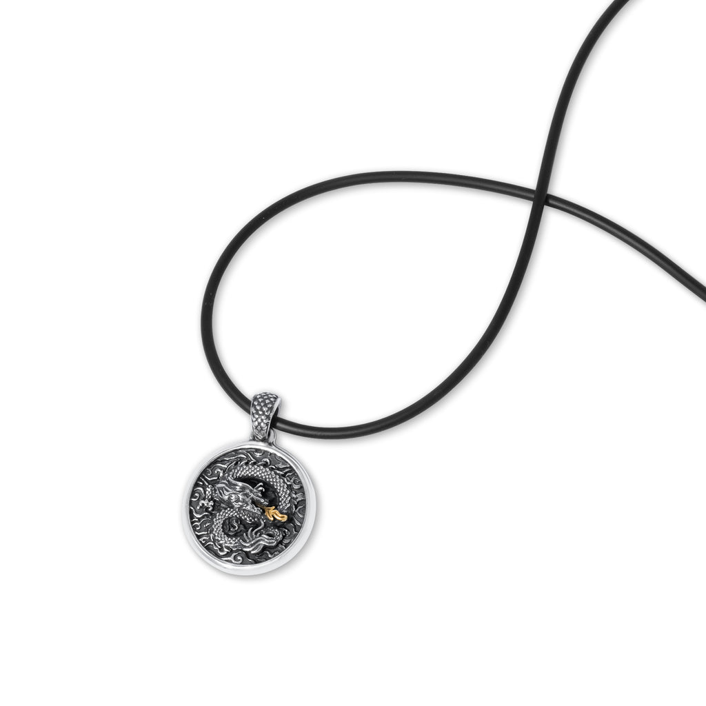 Pendant Perak Bulat Koleksi Dragon Sterling Silver