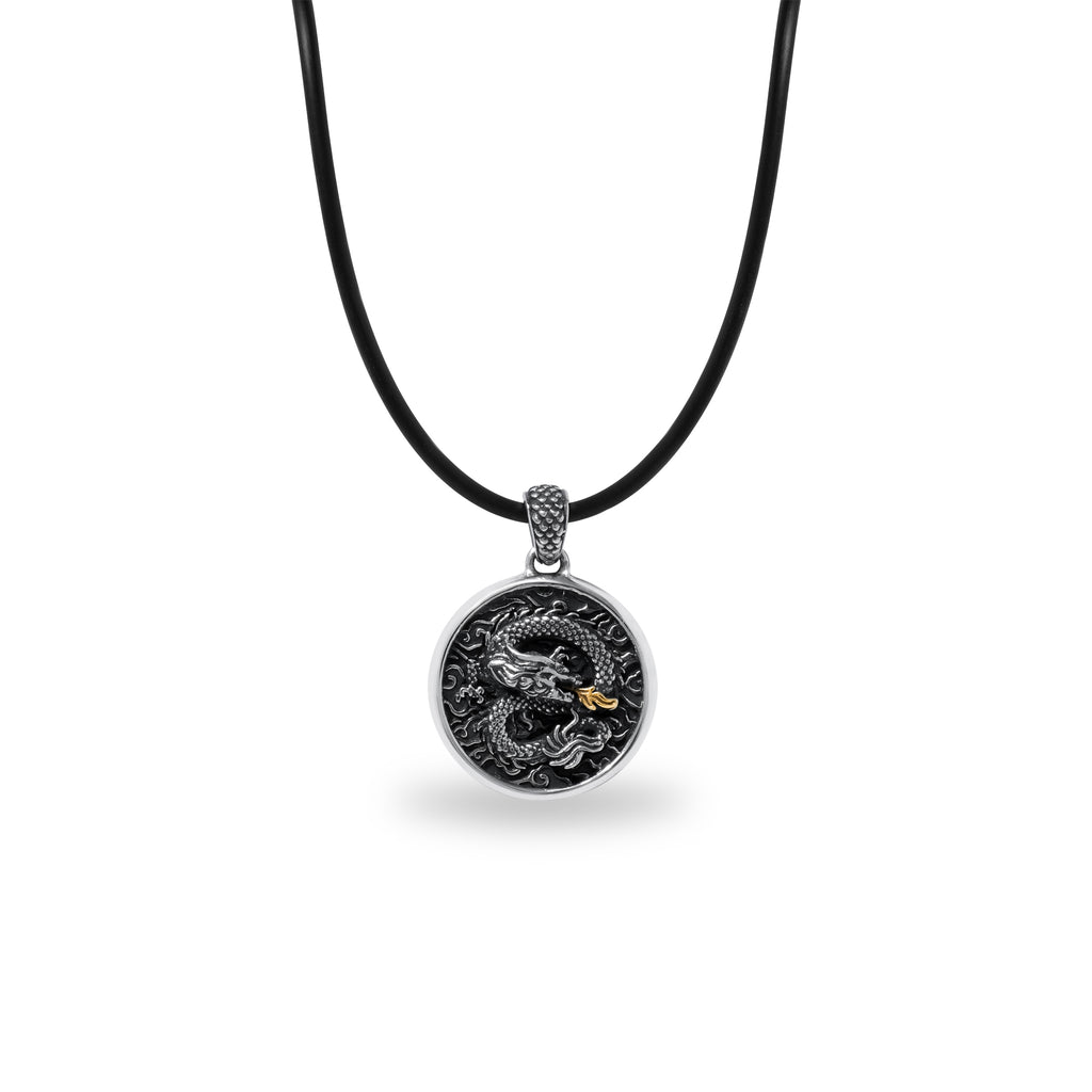 Pendant Perak Bulat Koleksi Dragon Sterling Silver