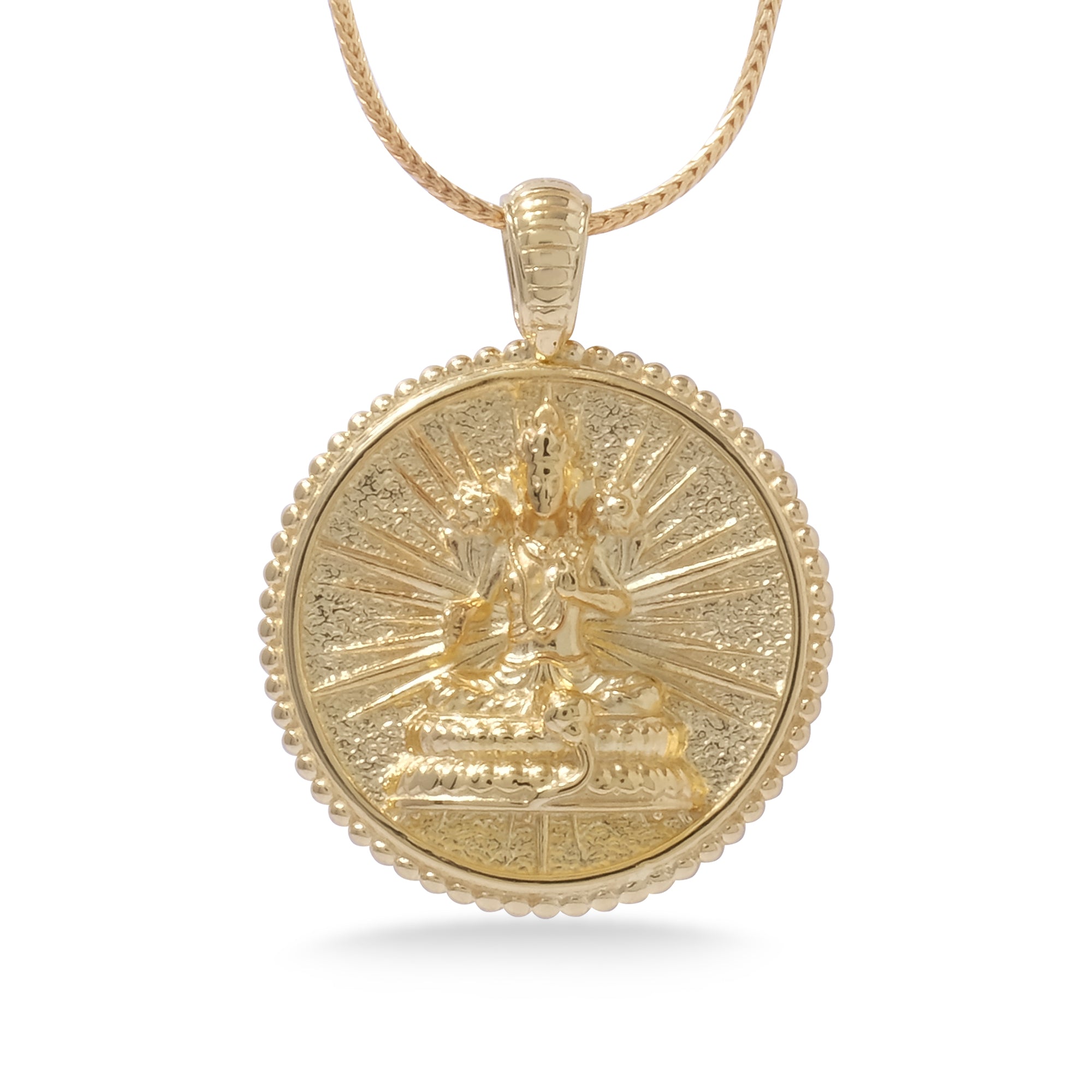 Pendant Perak Tara Koleksi Goddess Amulet Gold Plated