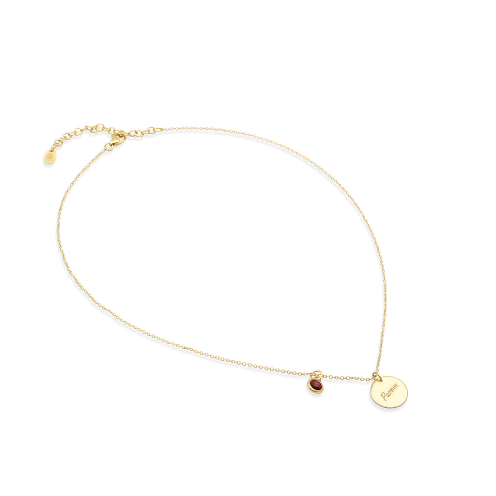 Kalung Rantai Koleksi Mantra Passion Sterling Silver 925 Gold Plated