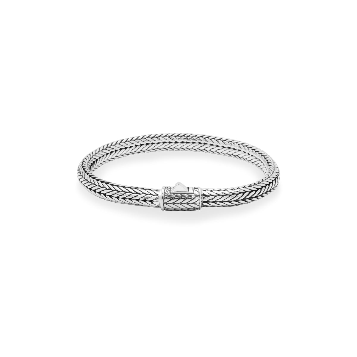 Gelang Anyaman Perak 925 Pria Sunaka Jewelry Koleksi Sutramala Nakula