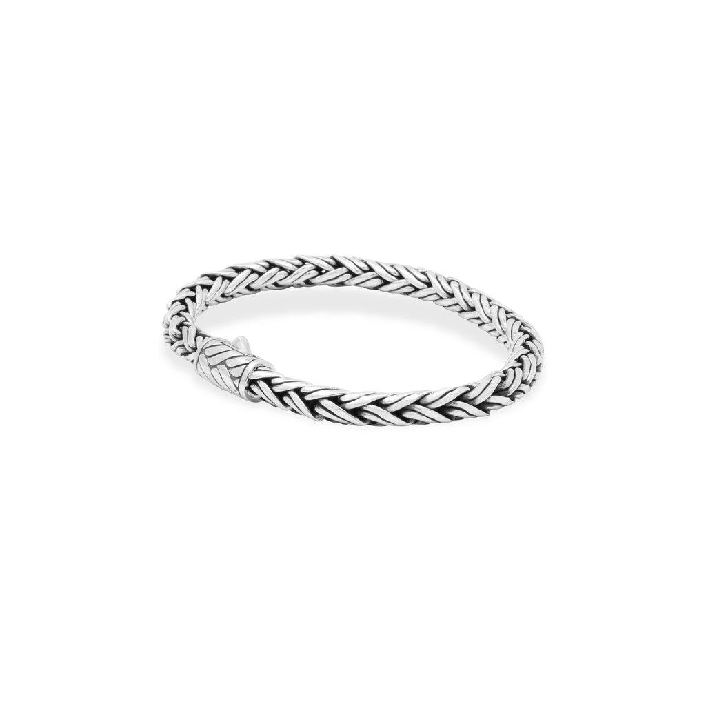 Gelang Anyaman Perak 925 Pria Sunaka Jewelry Koleksi Sutramala Kresna
