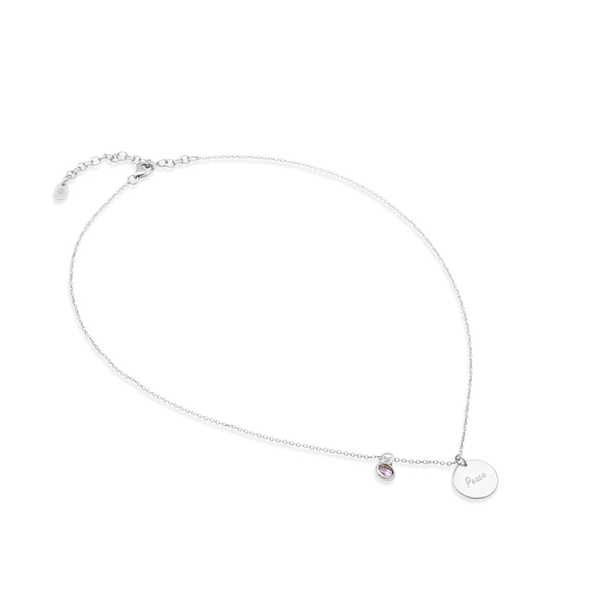 Kalung Rantai Koleksi Mantra Peace Sterling Silver 925