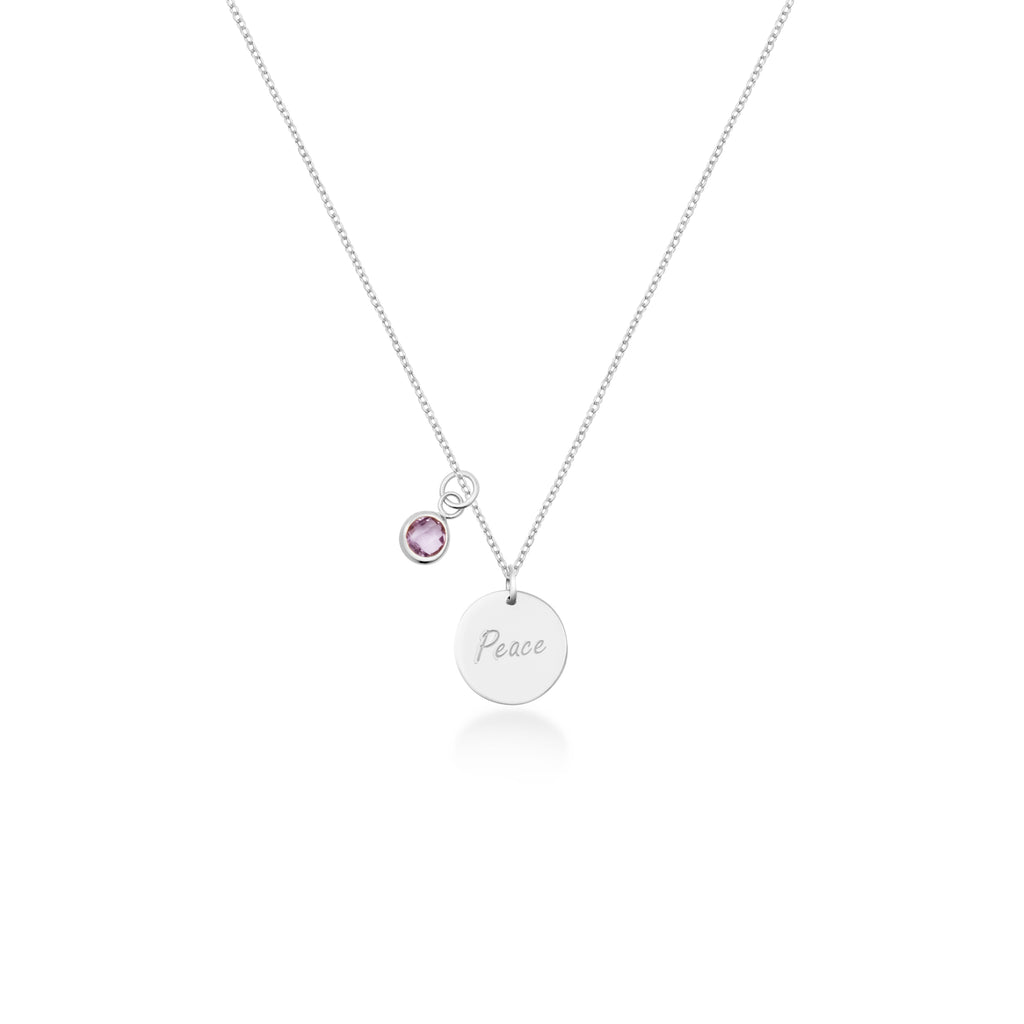 Kalung Rantai Koleksi Mantra Peace Sterling Silver 925