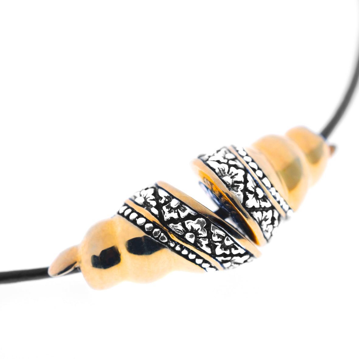 Pendant Perak 925 Choker Koleksi Keong Mas (Tanpa Rantai / Tali)