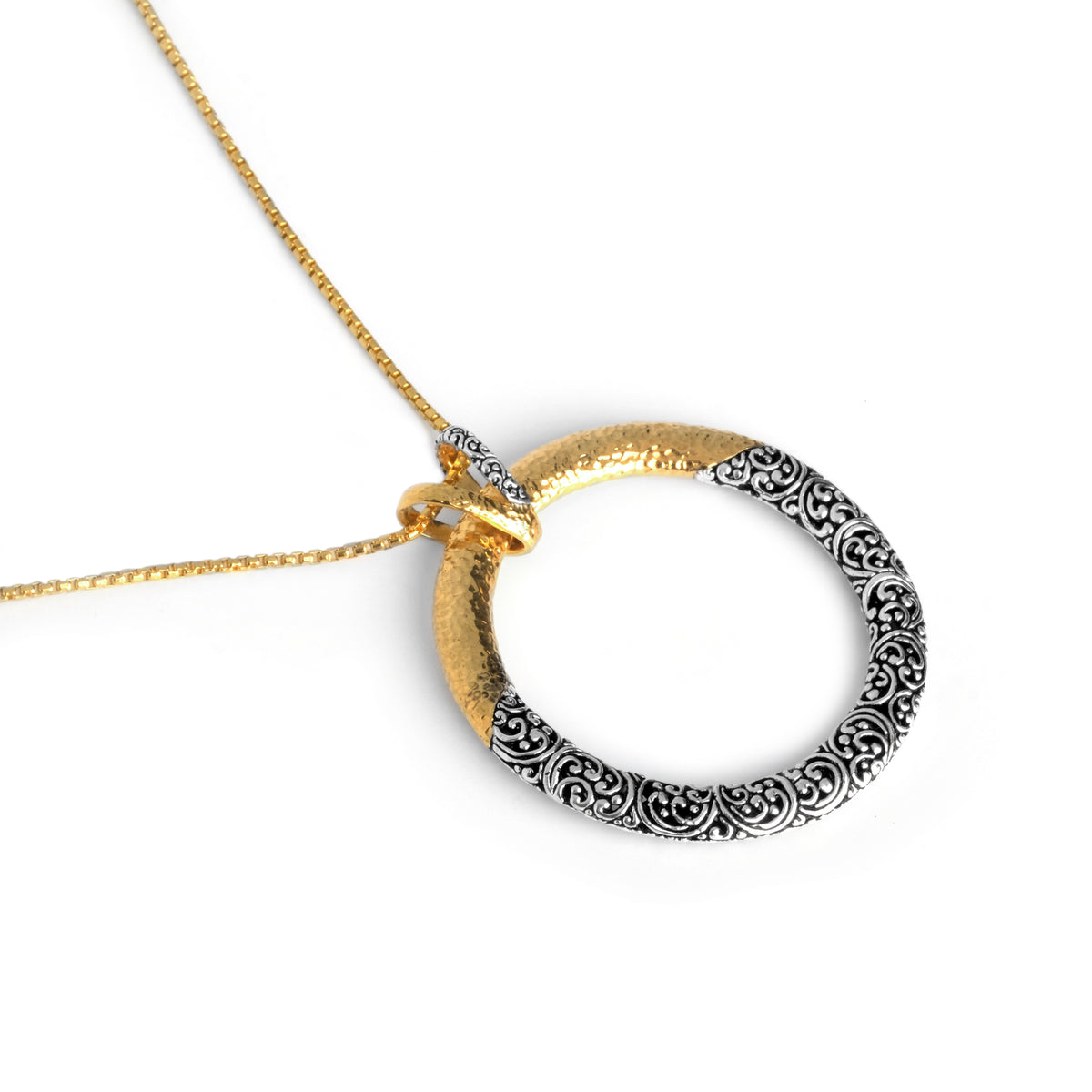 Liontin Bulat Besar Perak 925 Koleksi Ayung Sterling Silver