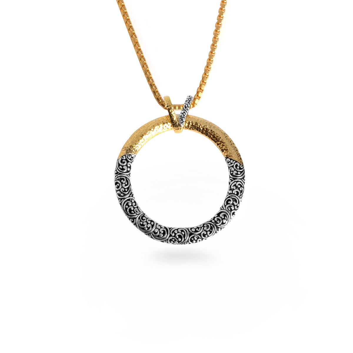 Liontin Bulat Besar Perak 925 Koleksi Ayung Sterling Silver