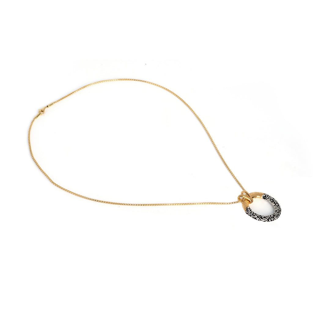 Small Round 925 Silver Pendant Ayung Sterling Silver Collection