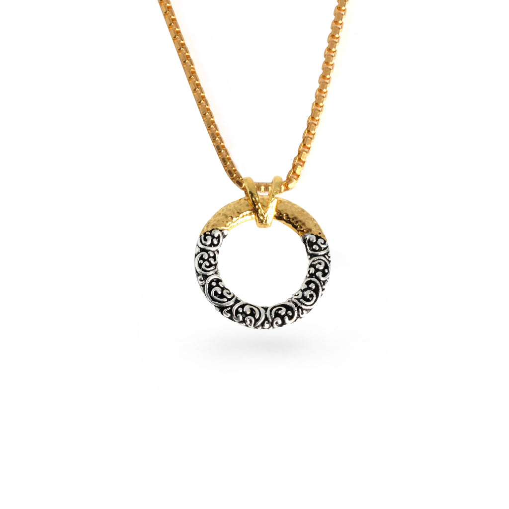 Small Round 925 Silver Pendant Ayung Sterling Silver Collection