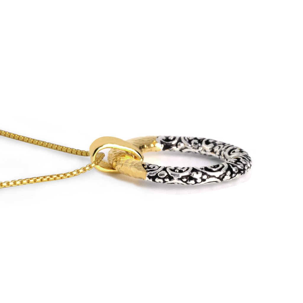 Small Round 925 Silver Pendant Ayung Sterling Silver Collection