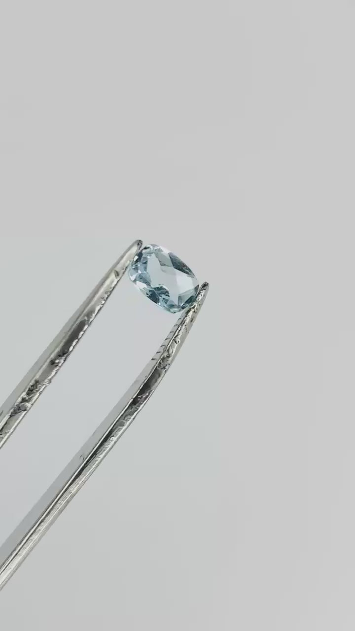 Gemstone Blue Topaz Cushion Checkerboard 5x7 mm