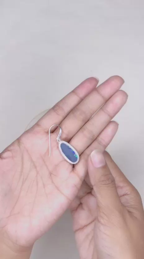 Anting Hook Koleksi Opal Perak 925