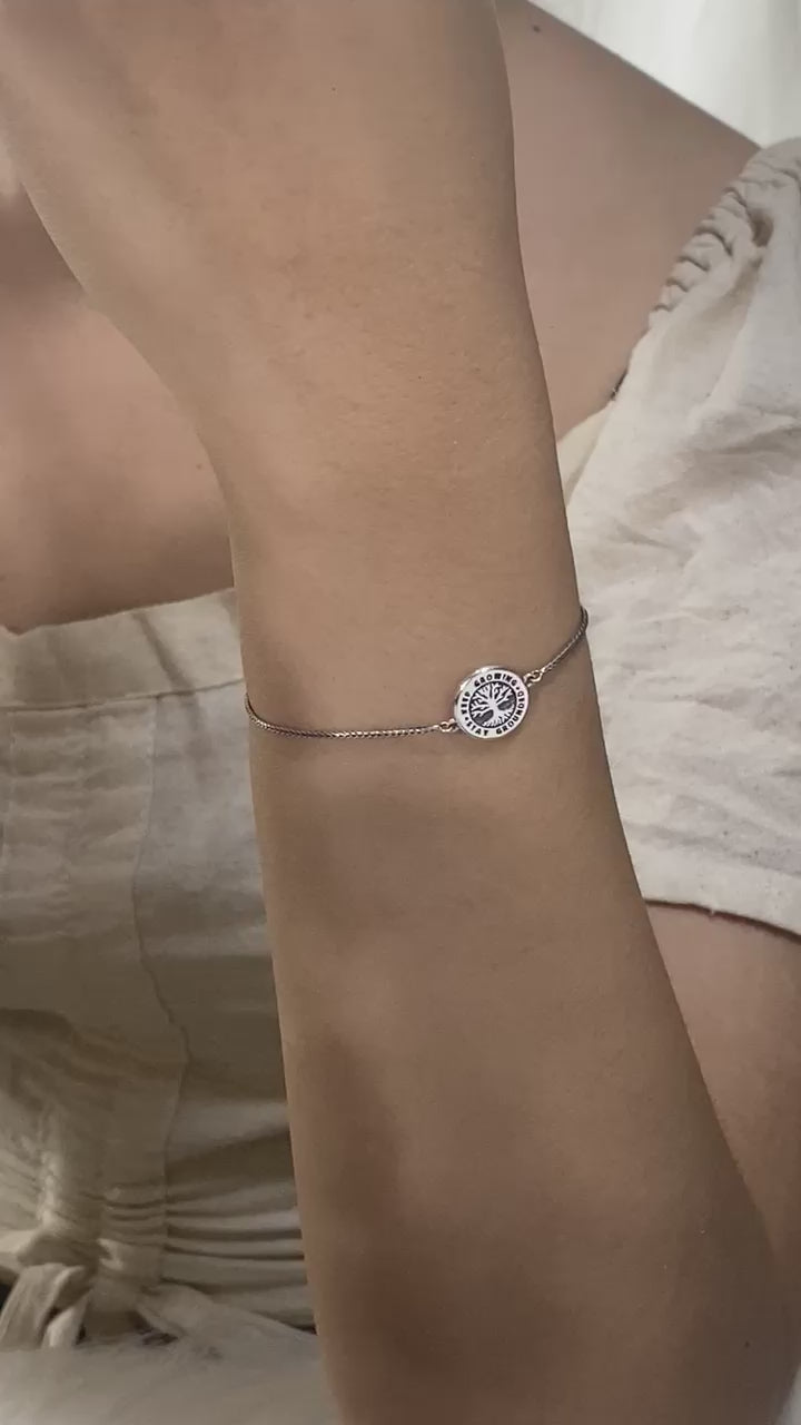 Tree Of Life Drawstring Bracelet New Design Sterling Silver Collection