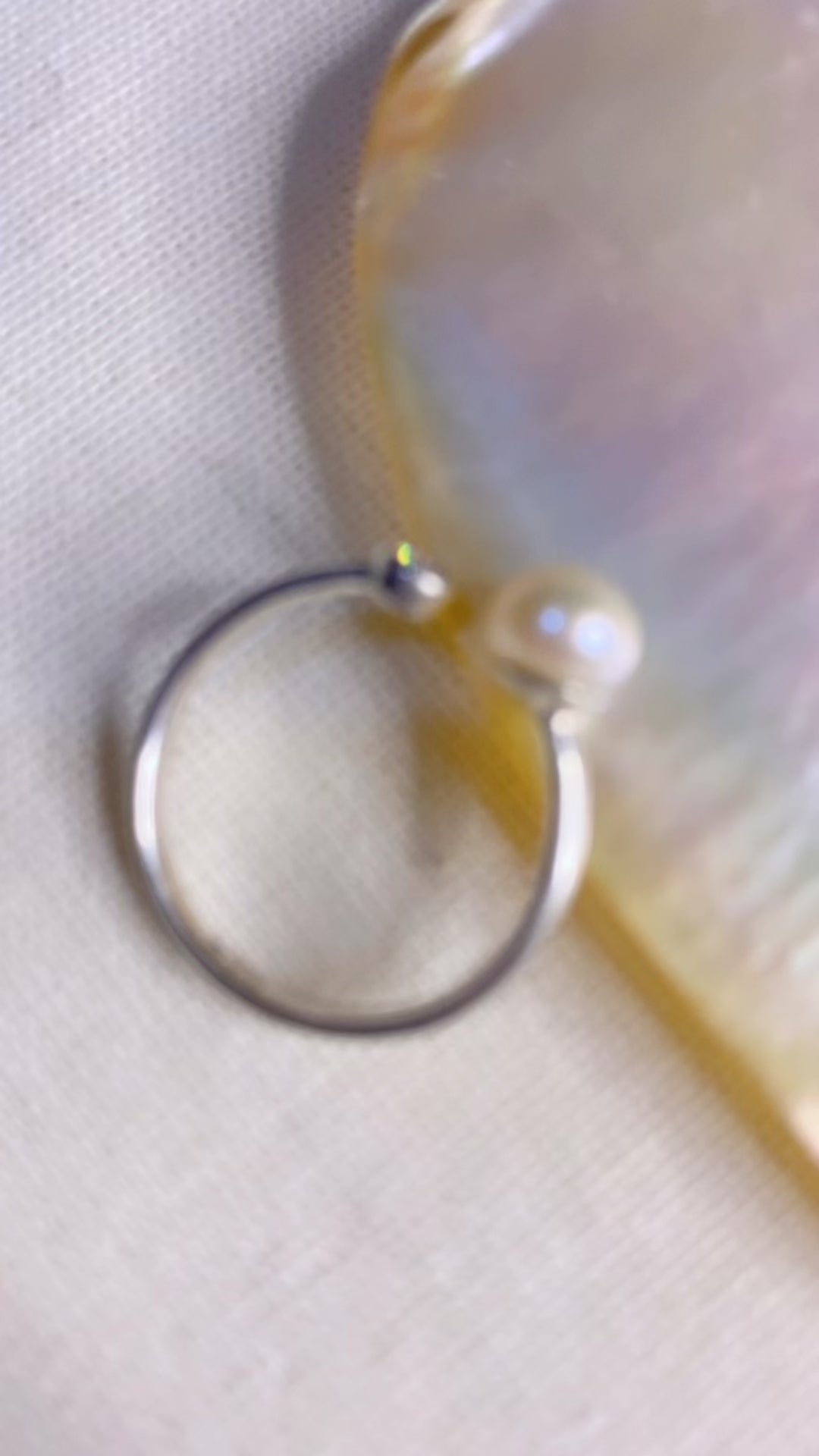 Lumine Pearl Sterling Silver 925 Adjustable Ring Collection