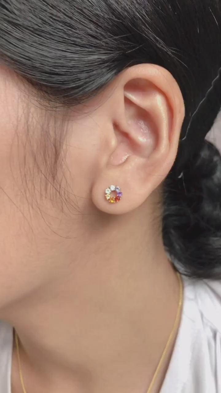 Anting Perak Koleksi Halo Chakra Sterling Silver 925