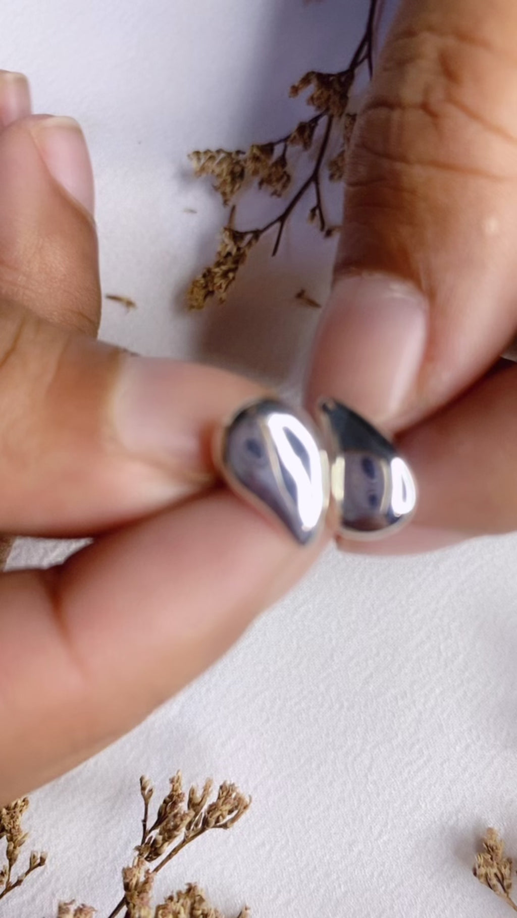 Anting Stud Koleksi Elara Drop Sterling Silver 925