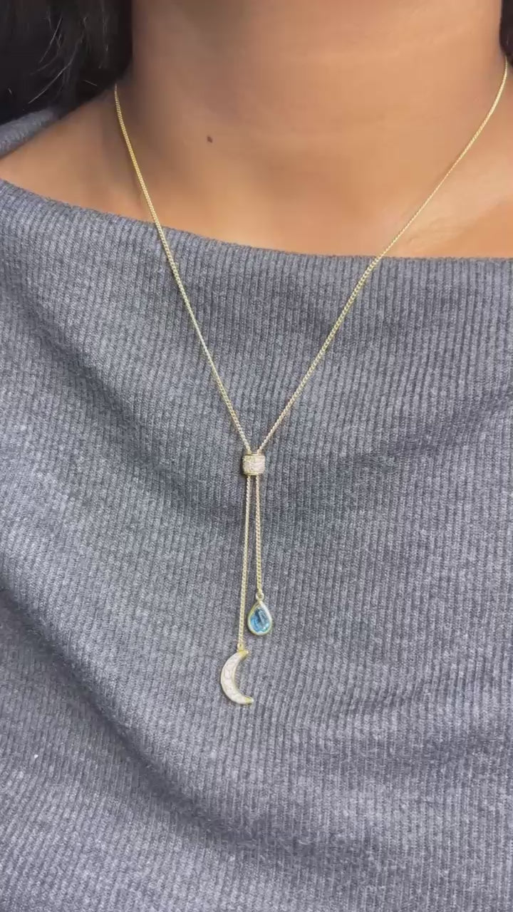 Kalung Choker Perak Koleksi Selene Sterling Silver 925 Gold Plated