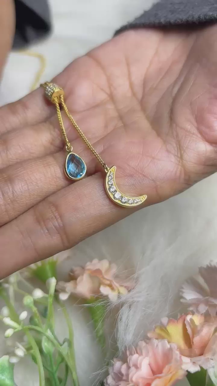 Kalung Choker Perak Koleksi Selene Sterling Silver 925 Gold Plated