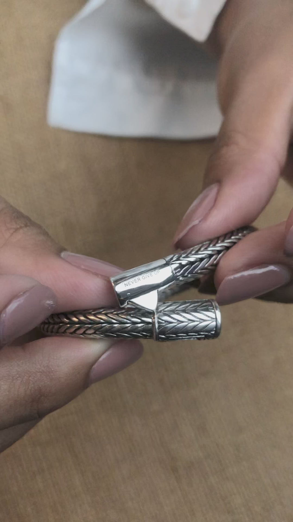 Gelang Anyaman Perak 925 Pria Sunaka Jewelry Koleksi Sutramala Nakula