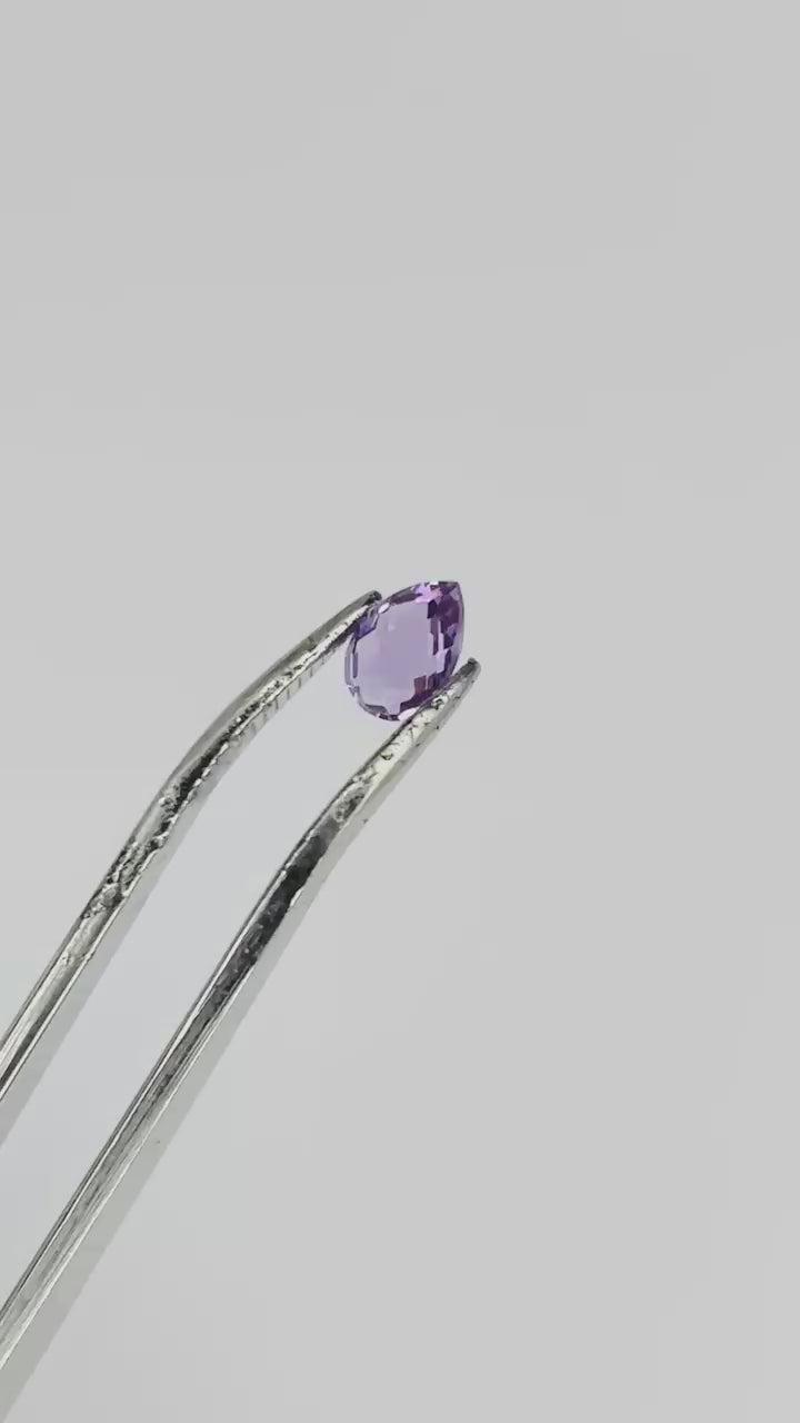 Natural Amethyst Pear Briolette Gemstone 5x8 mm