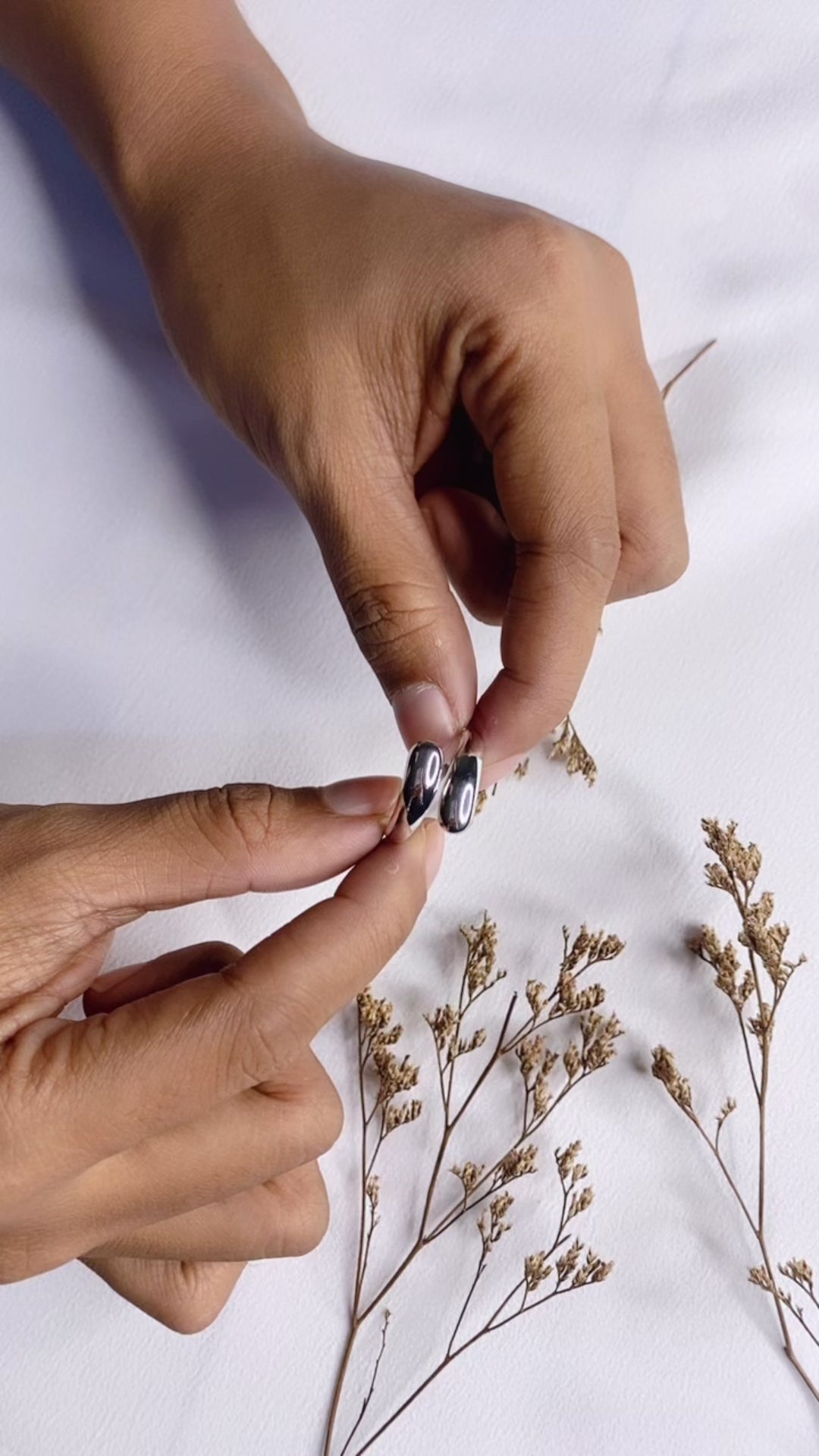 Elara Drop Sterling Silver 925 Adjustable Ring