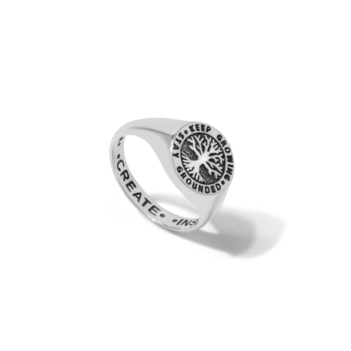 Cincin Signet Perak 925 Koleksi Tree Of Life New Design