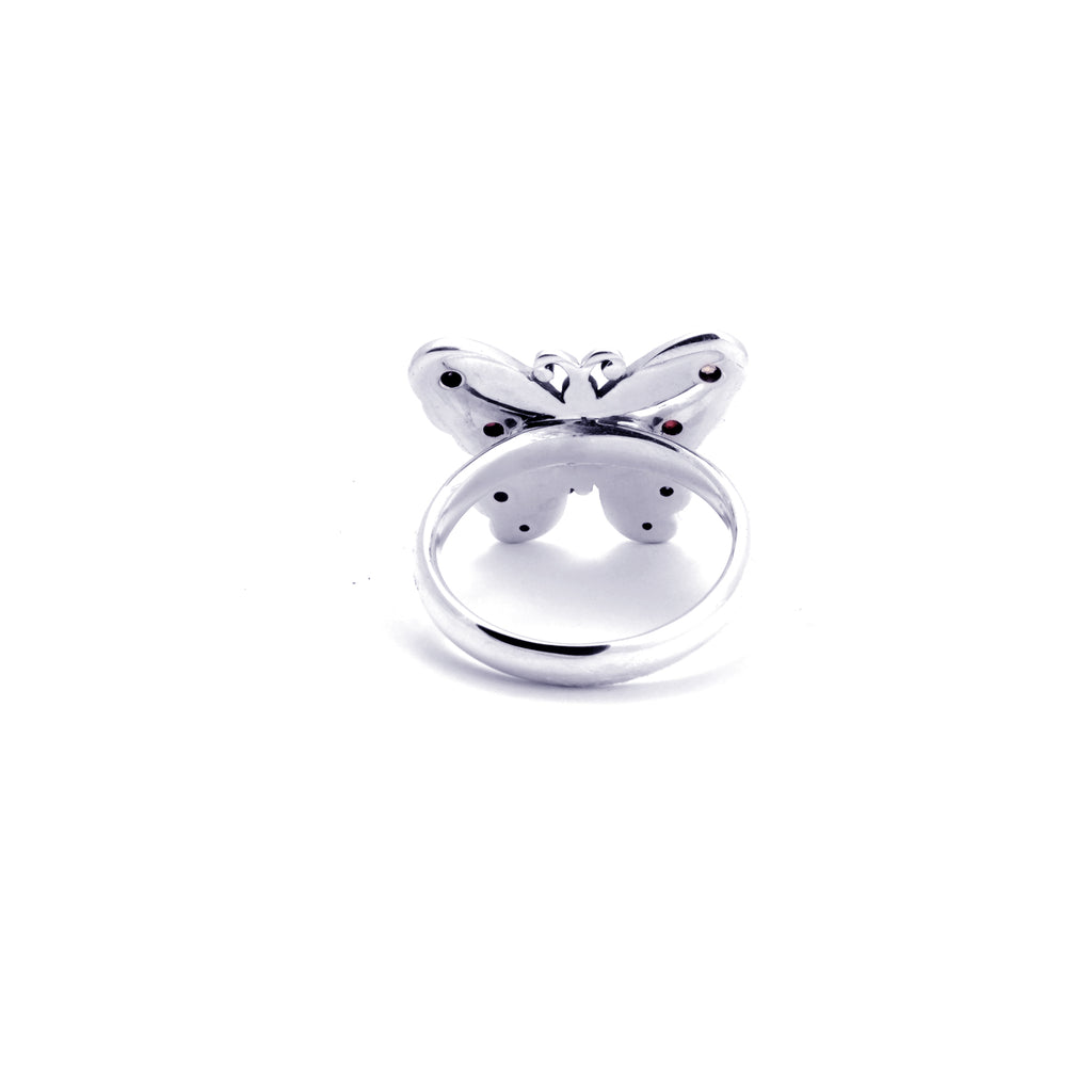 Sterling Silver 925 Butterfly Collection Ring