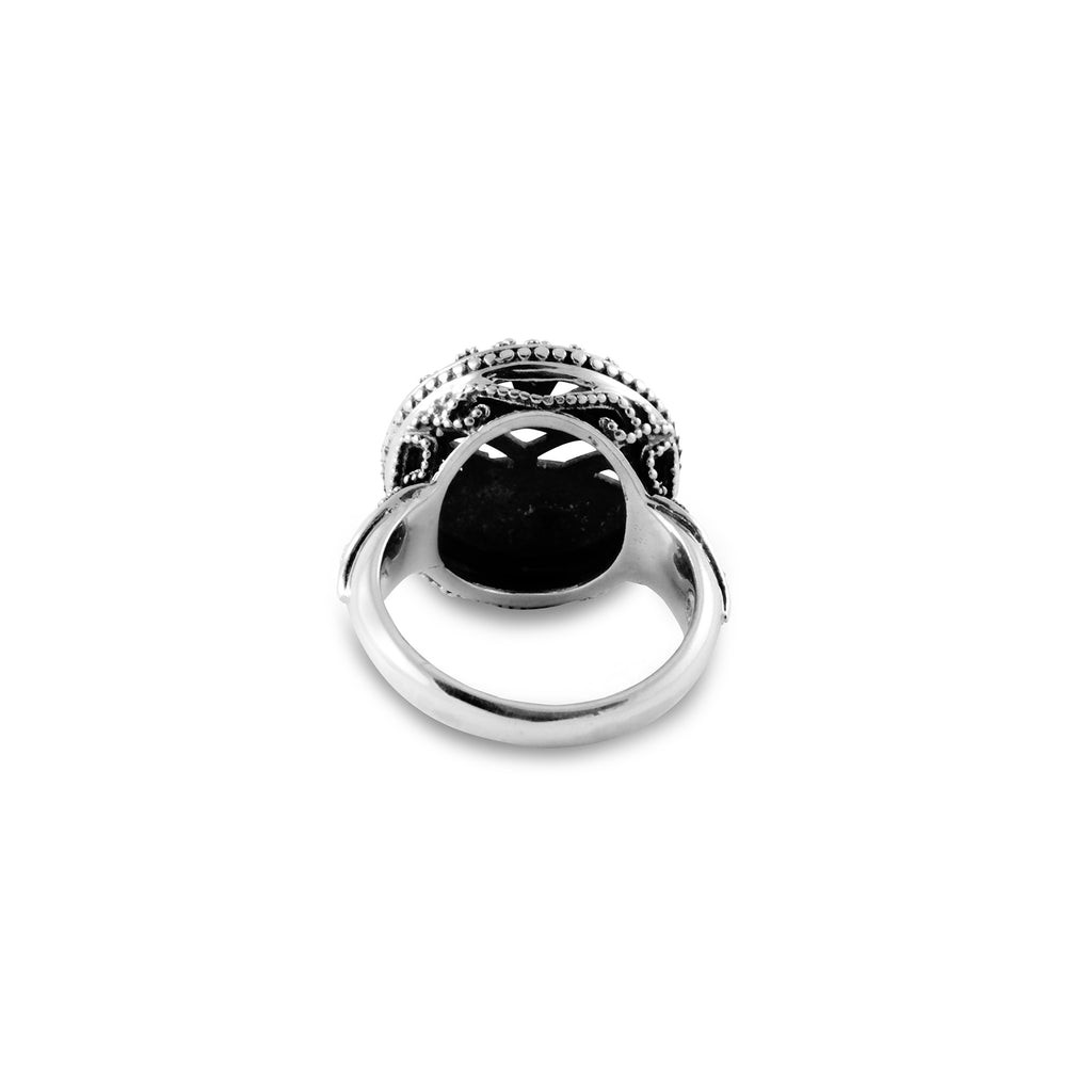925 Sterling Silver Songket Collection Signet Ring
