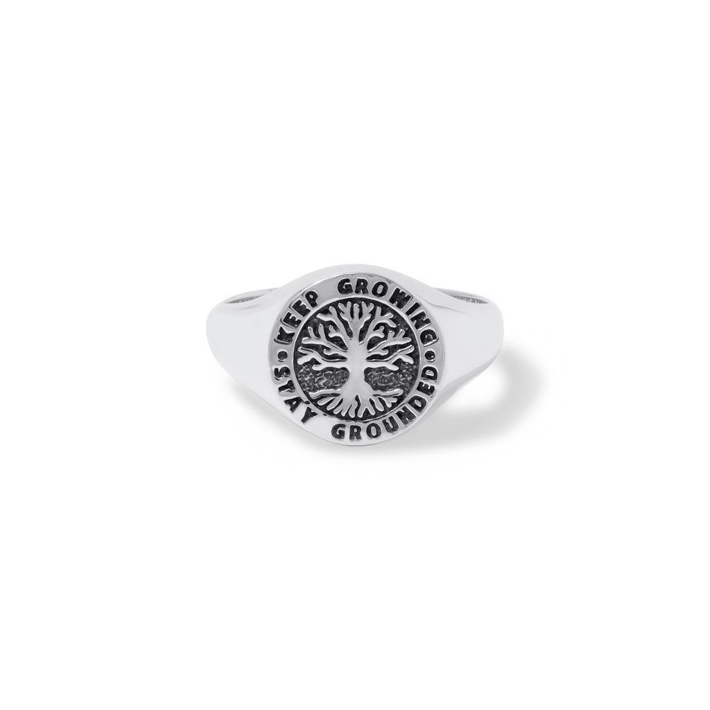 Sterling Silver Tree of Life Signet Ring New Design Collection