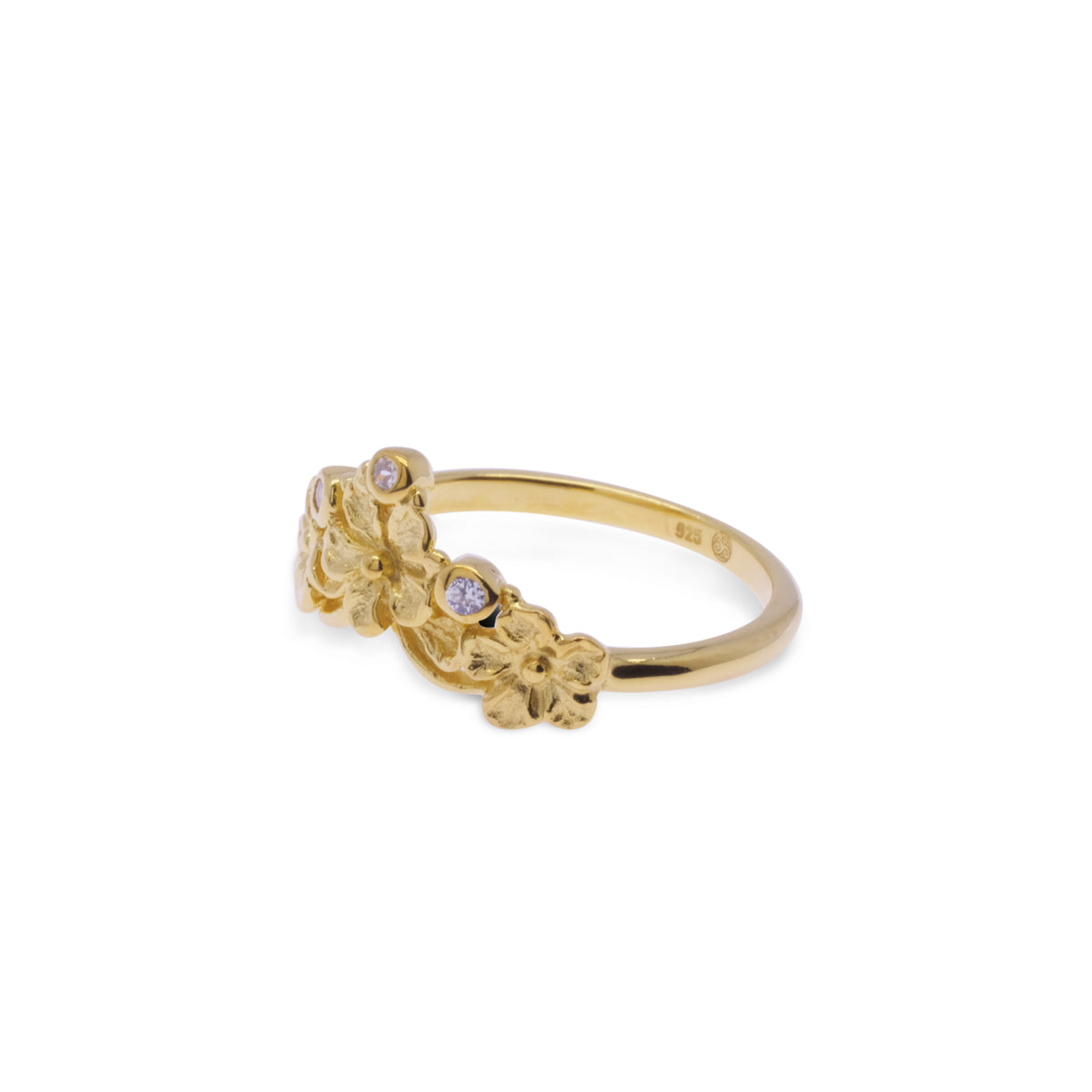 Small Flamboyant Sterling Silver 925 Ring