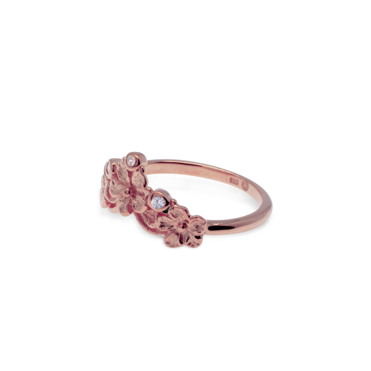 Small Flamboyant Sterling Silver 925 Ring