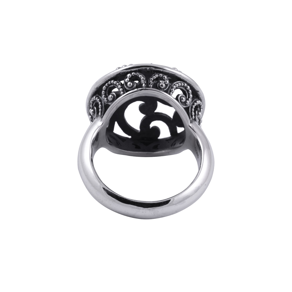 Cincin Cocktail Besar Perak 925 Koleksi Ombak Segara Sterling Silver