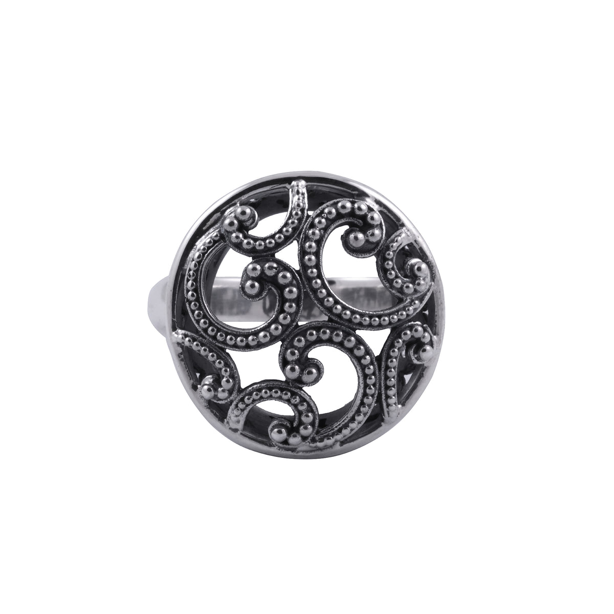 Cincin Cocktail Besar Perak 925 Koleksi Ombak Segara Sterling Silver