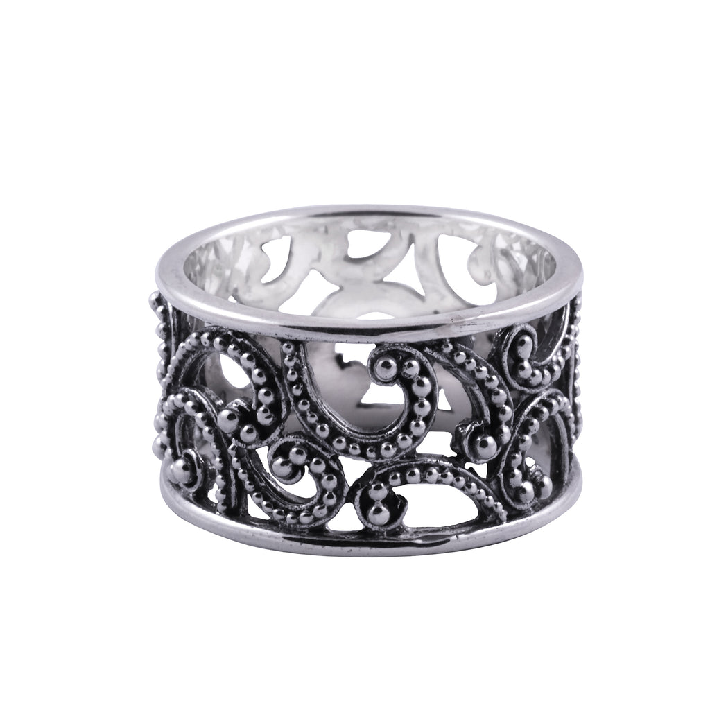 Large Band Ring 925 Silver Ombak Segara Sterling Silver Collection